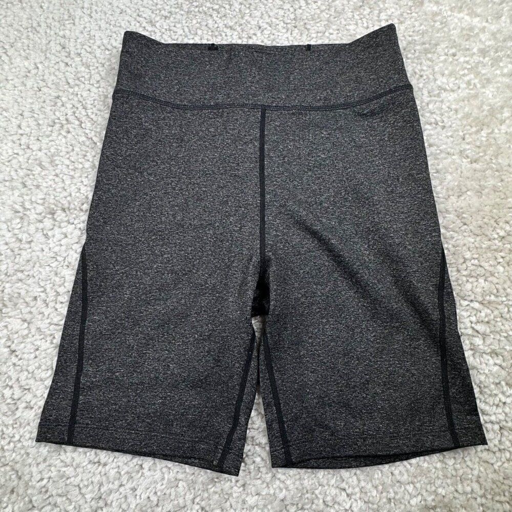 Beardedgoat High Rise Bike Shorts Heathered Black Gray